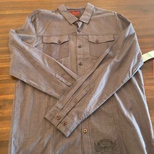 O’Neill button down grey kings of freak collection
